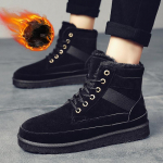 Žieminiai Nauji Sniego Batai Vyrams Batai Auk&scaron;takulniai Medvilniniai Batai &Scaron;iltas Kailis Suvarstomi Vyri&scaron;ki Sportbačiai 2024 Mados Platforminiai Aulinukai 44 juoda