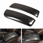 Skirta BMW X5 X6 F15 F16 2014 2015 2016 2017 2018 Automobilio centrinės konsolės porankių dėžutės dangtelis Anglies pluo&scaron;to tekstūros vidiniai priedai