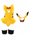 Gražios Mergaitės Kostiumas Cosplay Anime Žaidimo Uniforma Seksualus Mielas Žavingas Atvira Krūtinė Be Rankovių Bodysuit Triko Mielas Aprangos Rinkinys Karnavalo Kostiumas Transformacija juoda
