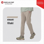 SWISS MILITARY Vyri&scaron;kos 2026 Lauko mink&scaron;tos medžiagos kelnės 3XL chaki