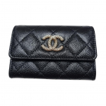 Chanel Classic Deimantų Ra&scaron;to Spaudė Odinė (avies oda) Kortelių Laikiklis Moteri&scaron;ki Aksesuarai Juodas AP4093-B16988-94305 Box(Basic Set+Box)