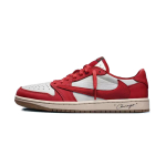Travis Scott x Jordan Air Jordan 1 Travis Scott X AJ1 Low Bendradarbiavimas Vintažiniai krep&scaron;inio batai Unisex Raudoni DZ4137-700(Komanda1677- ) 43 brown