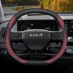 Odinis automobilio vairo užvalkalas Kia Sportage Sorento Niro Picanto K5 K3 K4 Xceed Ev9 Ev3 Ev6 Forte 2011 - 2024 2025 2026 black