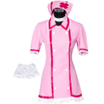 Anime Vocaloid Cosplay Rožinė Slaugytojos Suknelė Moteri&scaron;ka Uniforma Su Kepure Kojinėmis Helovino &Scaron;ventės Kostiumai L&Hatsune Miku pink