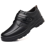 Vyri&scaron;ki natūralios odos slip-on laisvalaikio batai briti&scaron;ko stiliaus - 2025 m. ruduo 40 juoda