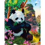 5D &bdquo;pasidaryk pats&ldquo; Lovely Panda Diamond Painting Pilnas gręžimo namų dekoravimas 20x25CM