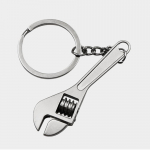 Creative Metal reguliuojamas veržliaraktis veržliaraktis Tool Key Chain Ring Novelty Keyring sidabras