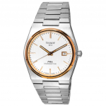 Tissot PRX T-Classic Powermatic 80 sidabrinis ciferblatas T137.407.21.031.00 T1374072103100 100M vyri&scaron;kas laikrodis sidabras
