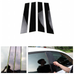 Skirta &bdquo;Ford Fiesta 2009-2015 Glassy Piano Black&ldquo; automobilio durelių stulpelio stulpelio apdailos lipdukų i&scaron;orės priedams
