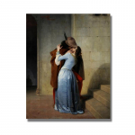 Italija Francesco Hayez Kiss-Il Bacio drobė, plakatai ir spaudiniai, sienų dekoras, svetainės dekoras, Cuadros 21x30cm No Frame