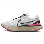 Nike React Infinity Run Flyknit 3 Balti Hyper Pink Vyri&scaron;ki sportbačiai Perlo baltumo Juodi DH5392-101 38.5