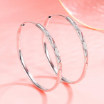 Madingi prancūzi&scaron;ko stiliaus eleganti&scaron;ki veidą liekninantys dideli auskarai 3cm