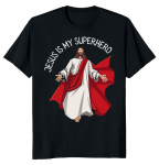 Jesus is My Superhero Christ Unisex mar&scaron;kinėliai S