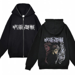 Anime Jujutsu Kaisen Striukės su pilnai užtrauktuku Satoru Gojo Spausdinti megztiniai Harajuku Streetwear Vyri&scaron;ki gobtuvai Didelio dydžio Y2K drabužiai S