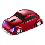 Animacinių filmų mini automobilinė belaidė pelė Ergonomika Cozy Grip 1000 DPI Plug-Play Nutildyta optinė pelė su baterijomis maitinama ne&scaron;iojamojo kompiuterio plan&scaron;etinio kompiuterio pelė Kompiuterio priedai raudona