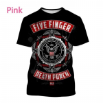 Nauja pop metalo grupė Five Fingers Death Punch 3D spausdinti mar&scaron;kinėliai Madingi vyri&scaron;ki drabužiai Hip Hop Harajuku Unisex negabaritinių mar&scaron;kinėlių vir&scaron;ūnės M
