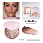 Lakerain Baked Powder Foundation Blizganti atkuriamoji pudra fiksuoto makiažo taisymas Trimming 2