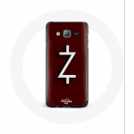 Coque pour Samsung Galaxy Grand Prime Ozark Saison 4 Logo Z Blanc Fond Rouge