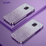 Redmi9 Luxury Glitter Gradient padengimo dėklas, skirtas Xiaomi Redmi Note 9 Pro 4g Moteri&scaron;ki mink&scaron;ti silikoniniai nugaros dangteliai Note9 9pro 9s Funda Redmi 9 violetinė