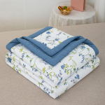 &Scaron;viežia Seersucker Printed Summer Cool Quilt oro kondicionavimo antklodė Lengva ir kvėpuojanti, nekenksminga odai ir bekvapis, ultragarsinis įspaudimas