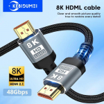 HDMI kabelis 8K/60Hz 4K/120Hz UHD HDR 48Gbps adapteris didelės spartos HDMI į HDMI laidas ne&scaron;iojamajam televizoriui Xbox serijos projektoriaus monitorius 1M