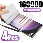 4 vnt. pilnai dengianti ekrano apsauga, skirta Smsung Galaxy S23 S22 S21 Ultra Hidrogelinė plėvelė, skirta Galaxy S20 S10 S9 S8 Plus plėvelė, ne stiklinė Note 8 gryna