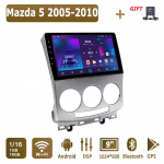 Android Carplay automobilinis radijas, skirtas Mazda 5 2005-2010 Multimedijos grotuvo galvos blokas Stereo GPS navigacija BT WIFI 4+64GB 1+16GB
