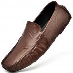 Fashion Spring Auk&scaron;tos kokybės balti Loafers Vyri&scaron;ki firminiai verslo odiniai batai Natūralios odos ir mink&scaron;tų padų Lengvi vairavimo batai 43