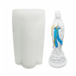 Mergelės Marijos 3D &scaron;okoladinio pyrago forma silikoninė forma &bdquo;pasidaryk pats&ldquo; &bdquo;Sugarcraft Fondant&ldquo; torto dekoravimo įrankiai Kalėdų pyrago kepimo forma