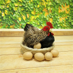 Dekoratyvinė vi&scaron;tienos figūrėlė sodui ir laukui 2 Eggs