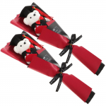 2 vnt. Gėlių kompozicija I&scaron;leistuvių puok&scaron;tė Motinos Vyrams Dovanos Mini Me&scaron;kiukas Audinys Pliu&scaron;inis Dekoravimas juoda
