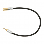 3,5 mm ki&scaron;tukas į Mini XLR 3 kontaktų kabelis Profesionalus paauksuotas 3,5 mm į Mini XLR adapteris mikrofonui