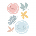 Transfert textile thermocollant A5 Slow Life - Love & Smile