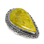 Natural Swiss Green Opal Gemstone 925 Sterling Silver Jewelry Ring Size 9 i3k62