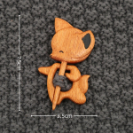 Medinis Kūrybingas Mielas Medinis Gyvūno Smeigtukas Sagė Smeigtukai Dekoratyviniai Moterims Mergaitėms Apykaklei, Suknelei, Megztiniui, &Scaron;alikui, &Scaron;aliui Sagė Papuo&scaron;alas Style 1 ruda