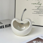 Kūrybi&scaron;kas Trimatės Obuolio Keraminis Laikymo Padėklas Stalvir&scaron;io Ornamentas Modernus Subtilus Vaisių Obuolio Formos Vaisių Lėk&scaron;tė Dekoravimas 1 pcs