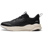 Li Ning Flow Cloud Mados Tendencija Paprasti Neslystantys Atsparūs Dėvėjimuisi Žemi Laisvalaikio Bėgimo Batai Moteri&scaron;kas Sportba&scaron;tis Juodas AGLU090-4 35