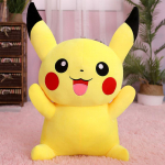 Pokemon Kawaii Pikaču Pagalvė Super Mink&scaron;tas Didelio Dydžio Pliu&scaron;inis Žaislas Miego Lėlė Pagalvė Miegojančiai Mergaitei Gimtadienio Dovana Žaislas Vaikams 25cm geltona