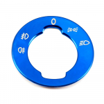 Skirtas &bdquo;Skoda Karoq 2017-2024&ldquo; automatinio priekinių žibintų reguliavimo valdymo jungiklis Dekoratyviniai blizgučiai žiedo apdaila nerūdijančio plieno vidinis lipdukas