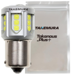 Takenous_Plus BA15s S25 LED vieno galinio žibinto lemputė, , 24V, 6500k, Sprogimas, Atitinka transporto priemonės apžiūros reikalavimus, Atbulinės eigos žibintas, 2 vnt. rinkinys, Balta BA15s balta