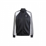 Adidas Originals Adicolor Classics Sst Sportinis &scaron;varkelis Su trimis juostelėmis Colorblock Moteri&scaron;ki vir&scaron;utiniai drabužiai Juodas IK4026 S