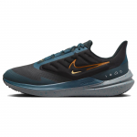 Nike Air Winflo 9 Shield Juodi Deep Jungle Vyri&scaron;ki sportbačiai Geode-Teal Safety-Oranžinė DM1106-002 43