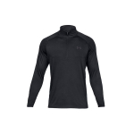 Under Armour Vienspalvis Pusiau Užsegamas Bėgimo Treniruočių Fitneso Ilgomis Rankovėmis Mar&scaron;kinėliai Vyri&scaron;ki Vir&scaron;utiniai Drabužiai Juodi 1328495-001 M