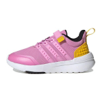 Adidas Lego X Neo Racer TR21 Tinklelis Patogūs Universalūs Patvarūs Žemi Vaiki&scaron;ki Bėgimo Bateliai Vaiki&scaron;kas Sportbačiai Rožinis Geltonas ID7366 35&frac12;