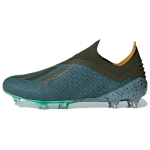 Adidas X 18+ Sportinis komfortas FG (Guminis ilgas dygliukas) Neslystantys Atsparūs Dilimui Futbolo Batai Vyri&scaron;ki Futbolo Batai Armijos Žalia DB2216 40