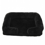 Pliu&scaron;inė apvali naminių gyvūnų lova &scaron;unims ir katėms - Žieminis &scaron;unų kilimėlis L 80x53x15cm (No Inner Liner)