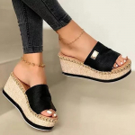 Vasariniai plei&scaron;tai &Scaron;lepetės Platformos Auk&scaron;takulniai Moteri&scaron;ki &Scaron;lepetės Moteri&scaron;ki Batai Lauko Batai Paprasti klumpės Plei&scaron;tinės &scaron;lepetės Flip Flop sandalai 43 mėlyna