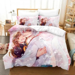 Mados 3D spausdinimas Anime Kamisama Kiss Tomoe patalynės komplektas berniukams, dvyniai karalienės dydžio antklodės užvalkalas pagalvės užvalkalas berniukų lovai suaugusiems 70x133cm 2pcs