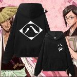 Harajuku Anime Bleach Hoody Cosplay Zaraki Kenpachi Kusajishi Yachiru Medvilninis Megztinis su Gobtuvu Vyrams Moterims Streetwear Drabužiai S