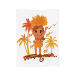 Karol G Tropicoqueta Albumo Antklodė Koralinis Vilnos Pliu&scaron;as Spausdinta Daugiafunkcinis &Scaron;iltas Mesti Antklodės Lovai Automobilio Antklodė 80x60inch orange